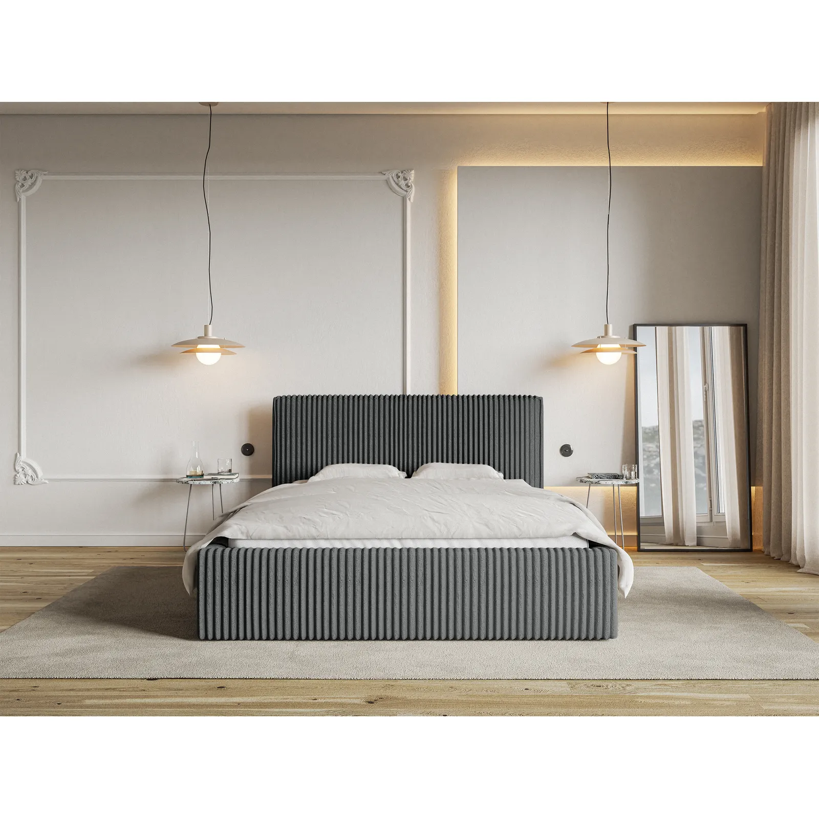 Lova Tilio, pilka, 180x200 cm - Image 2