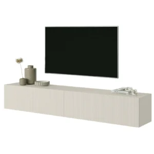 TV spintelė Veldio, pilkai smėlinė