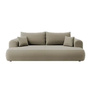 Trivietė sofa Ovo, smėlinė