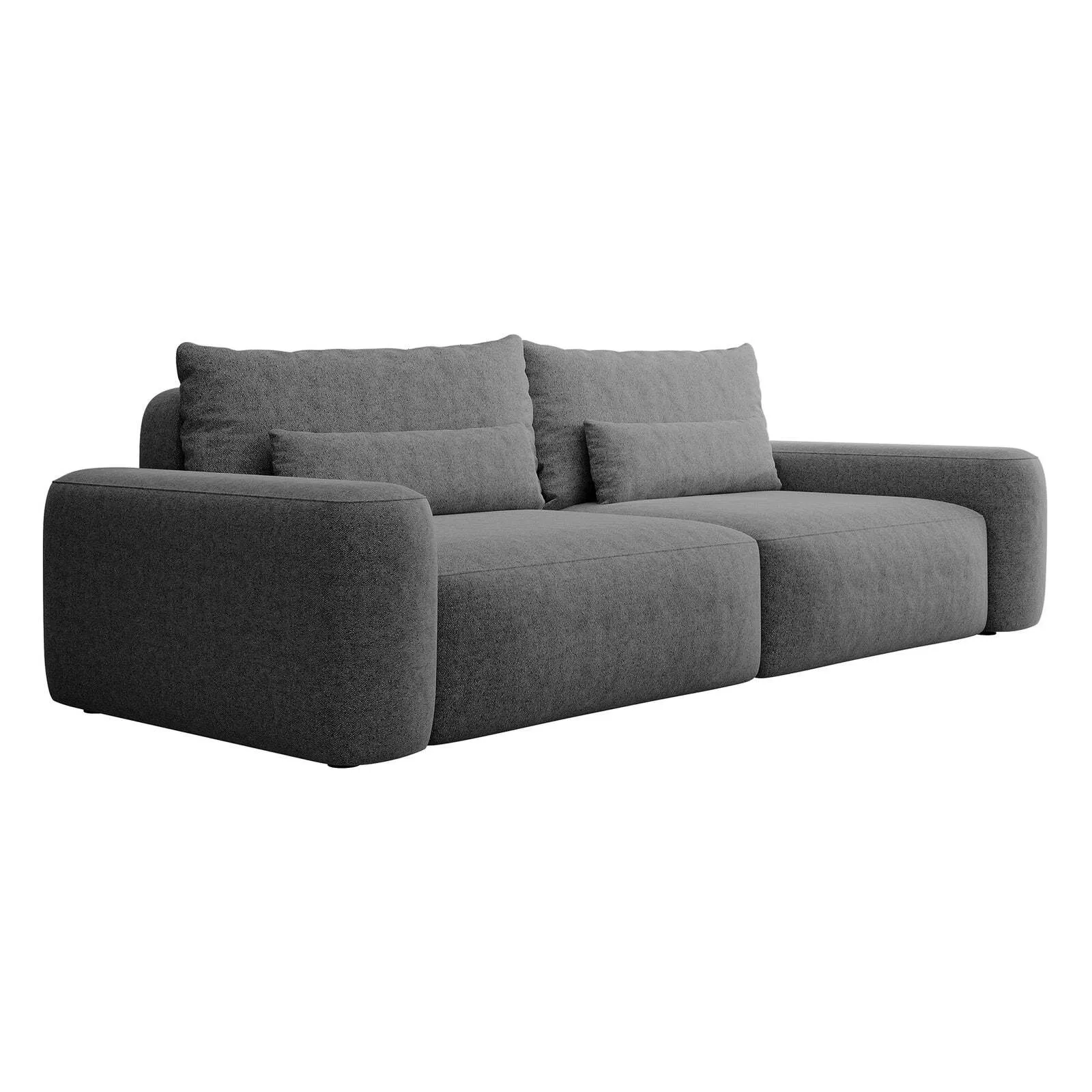 Trivietė sofa Carnos, tamsiai pilka - Image 5