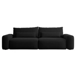 Trivietė sofa Carnos, juoda
