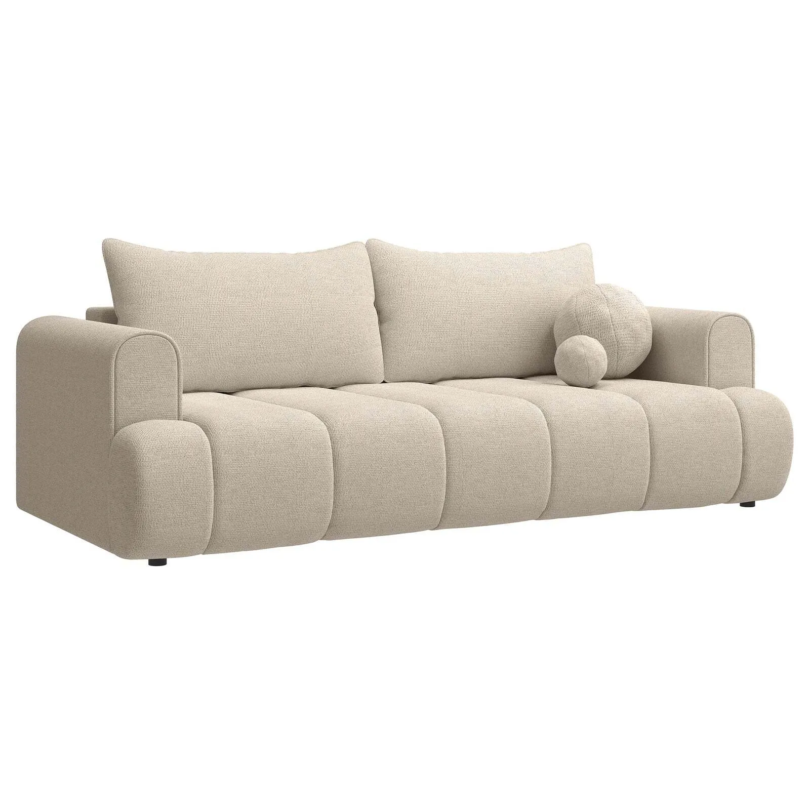 Trivietė sofa Dandelino, šviesiai smėlinė - Image 4