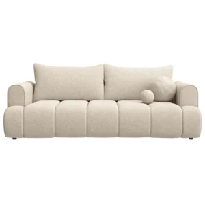 Trivietė sofa Dandelino, šviesiai smėlinė
