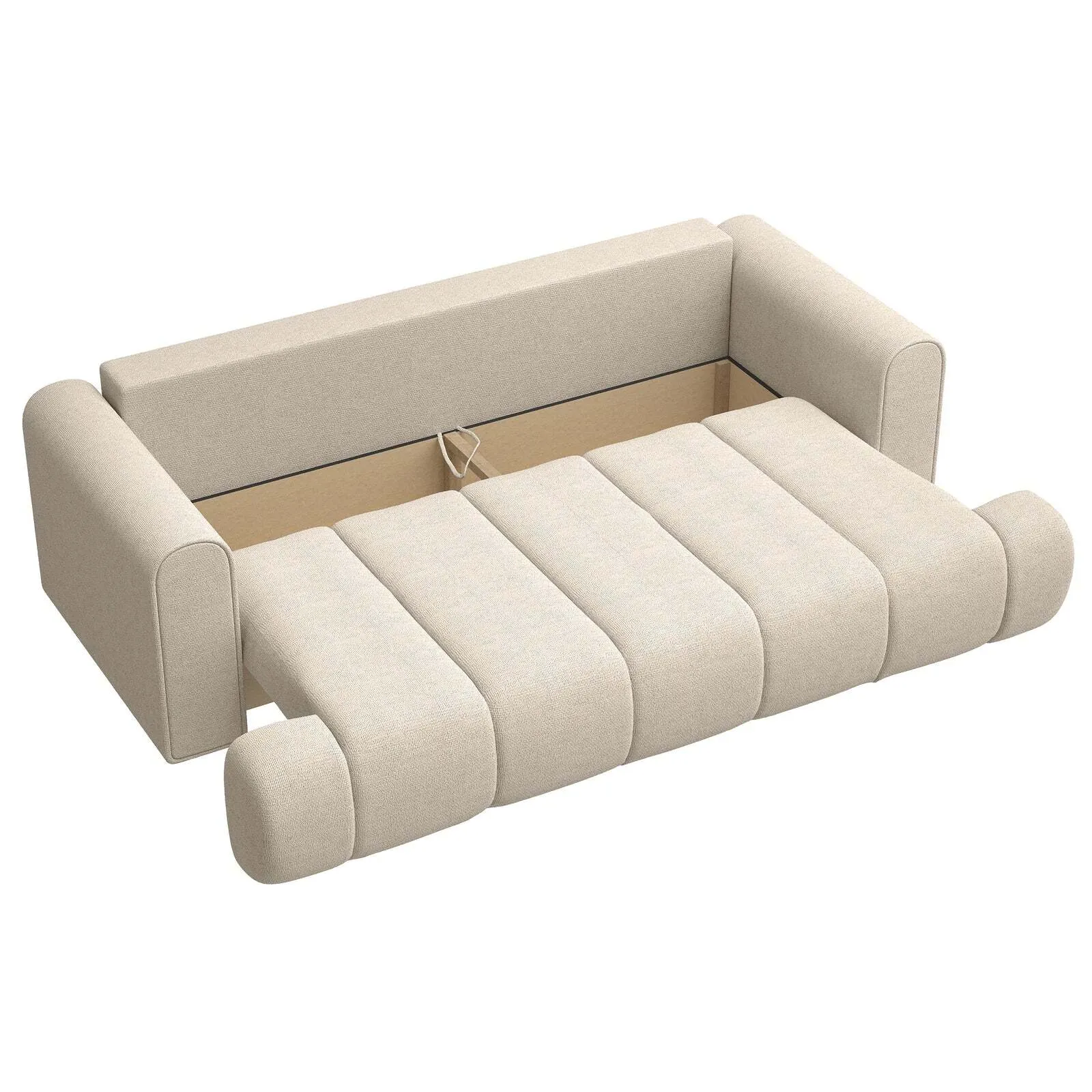 Trivietė sofa Dandelino, šviesiai smėlinė - Image 5