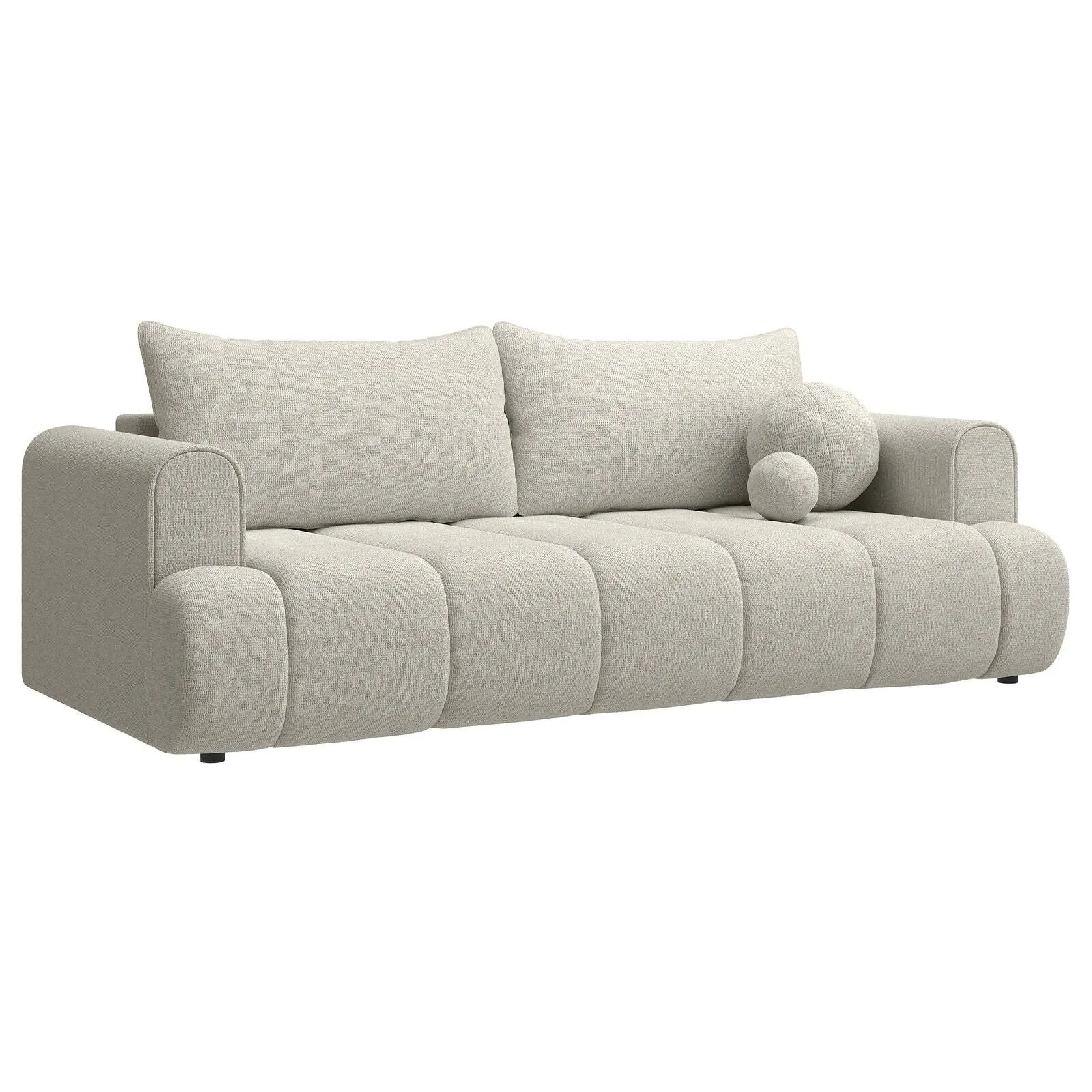 Trivietė sofa Dandelino, pilkai smėlinė - Image 4