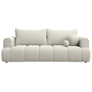 Trivietė sofa Dandelino, pilkai smėlinė
