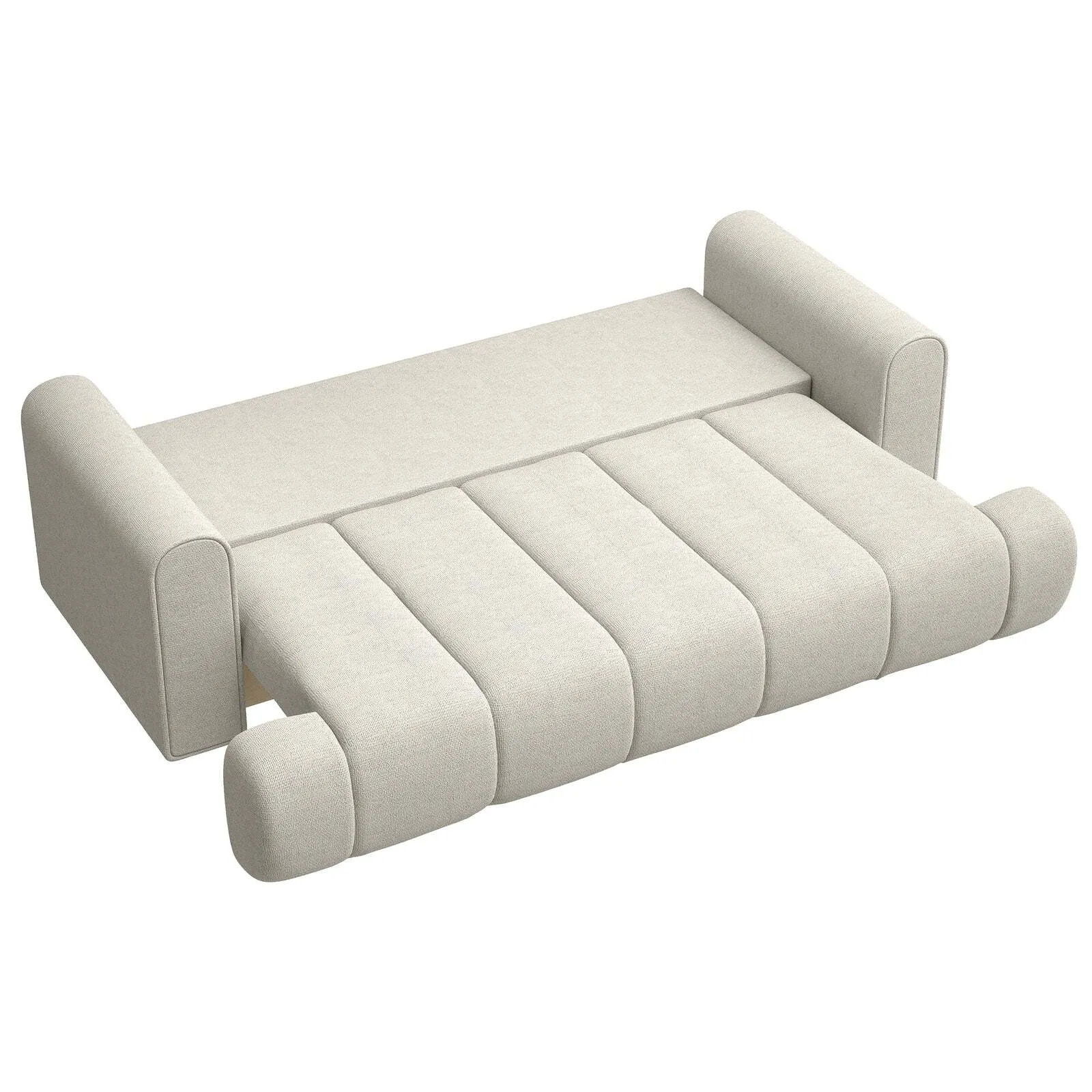Trivietė sofa Dandelino, pilkai smėlinė - Image 6