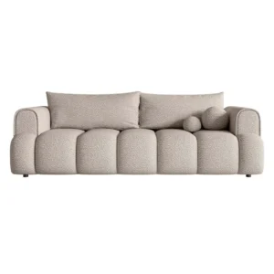 Trivietė sofa Dandelino, šviesiai smėlinė