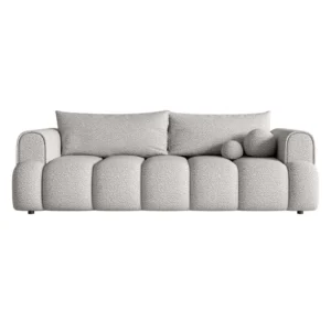 Trivietė sofa su miegojimo funkcija Dandelino, šviesiai pilka