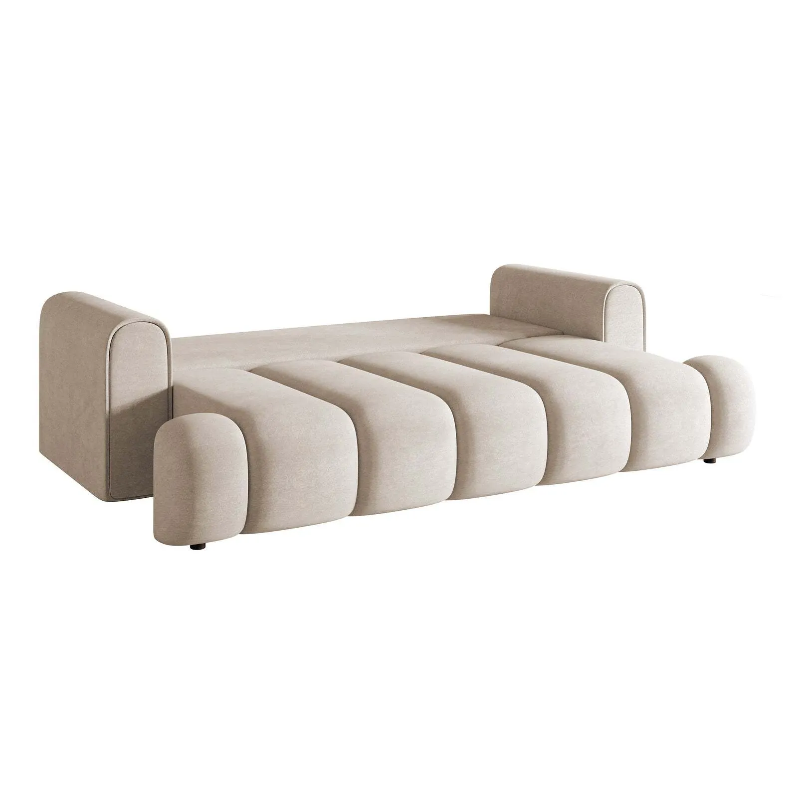 Trivietė sofa Dandelino, pilkai smėlinė - Image 6