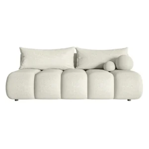 Trivietė sofa Dandelino Mini, kreminė