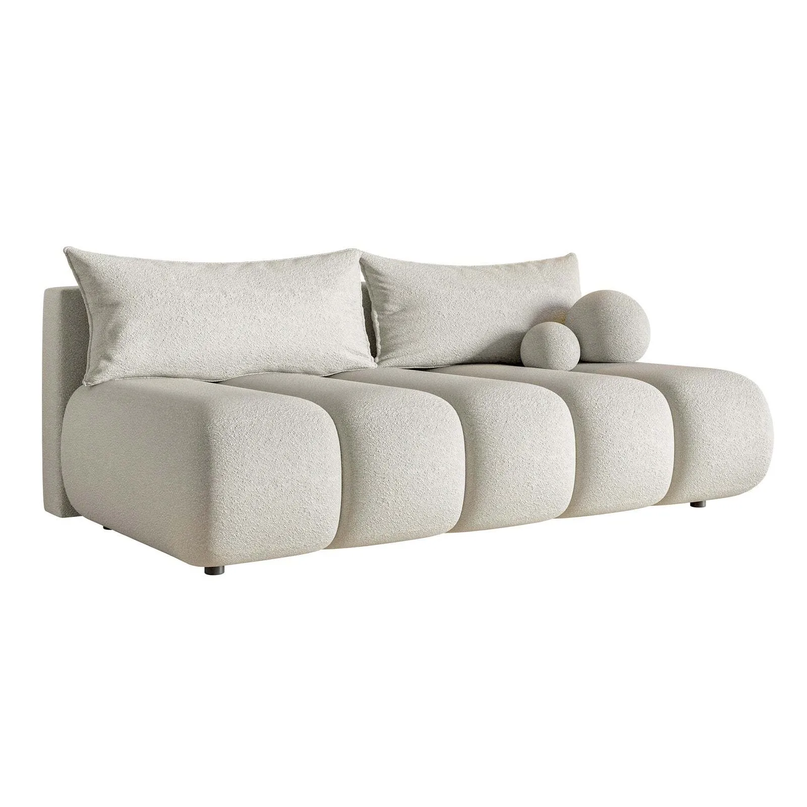 Trivietė sofa Dandelino Mini, šviesiai smėlinė - Image 4