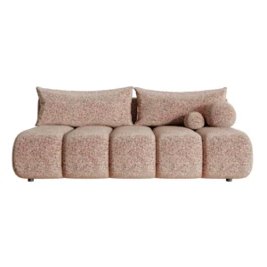 Tritvietė sofa Dandelino Mini, šviesiai rožinė