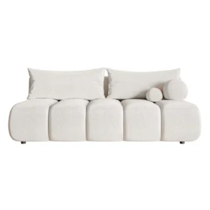 Trivietė sofa Dandelino Mini, kreminė