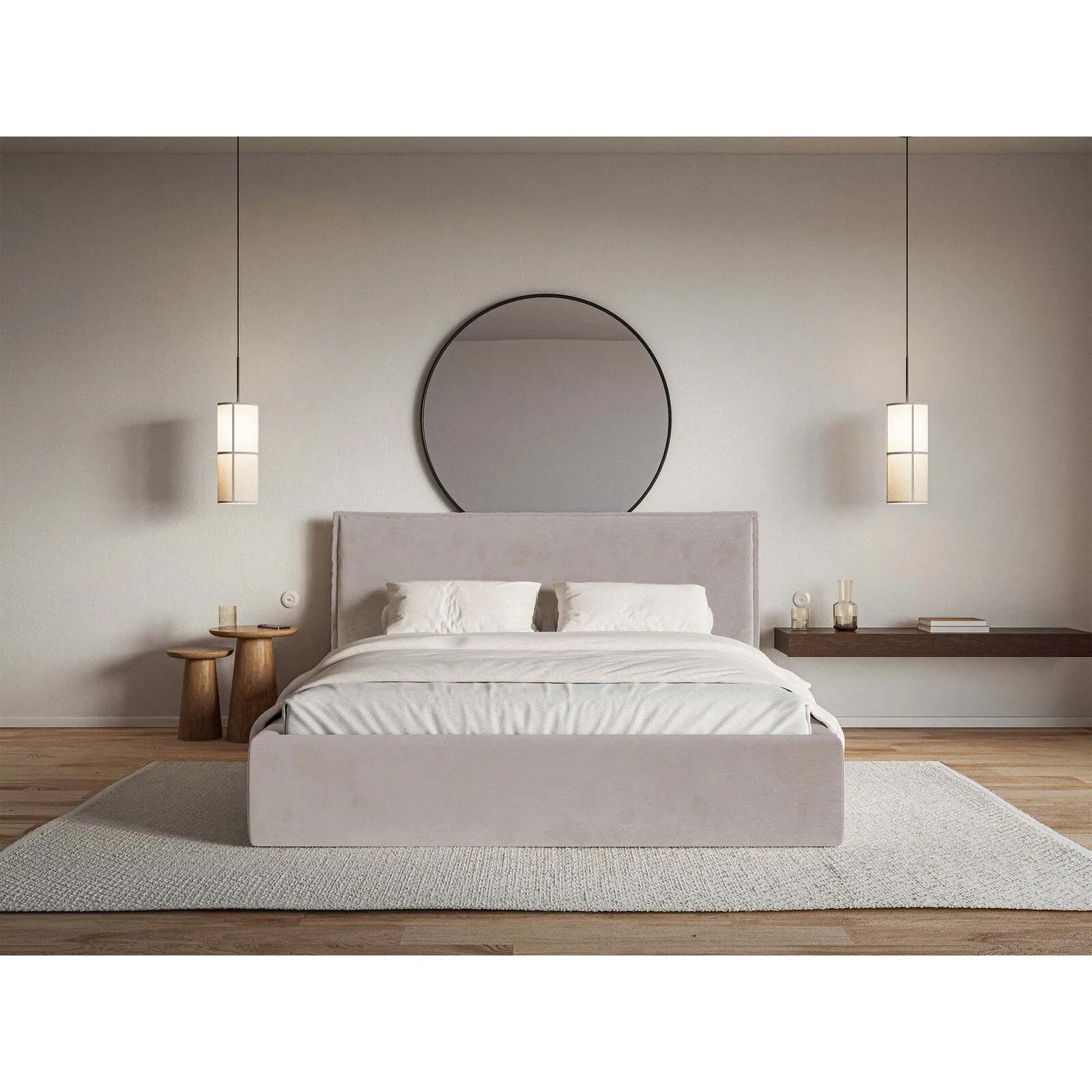 Lova Softie, pilkai ruda, 180x200 cm - Image 3