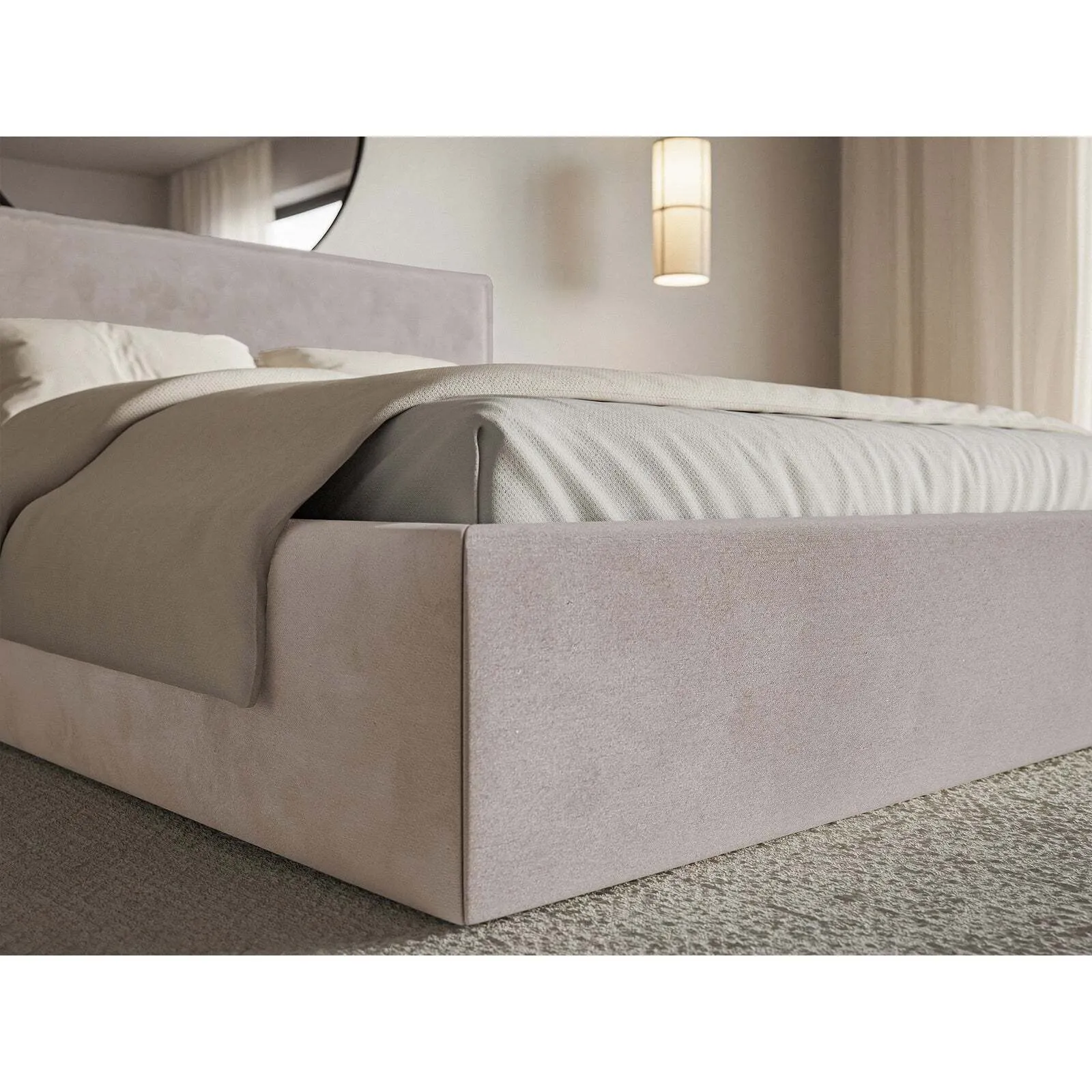 Lova Softie, pilkai ruda, 180x200 cm - Image 5