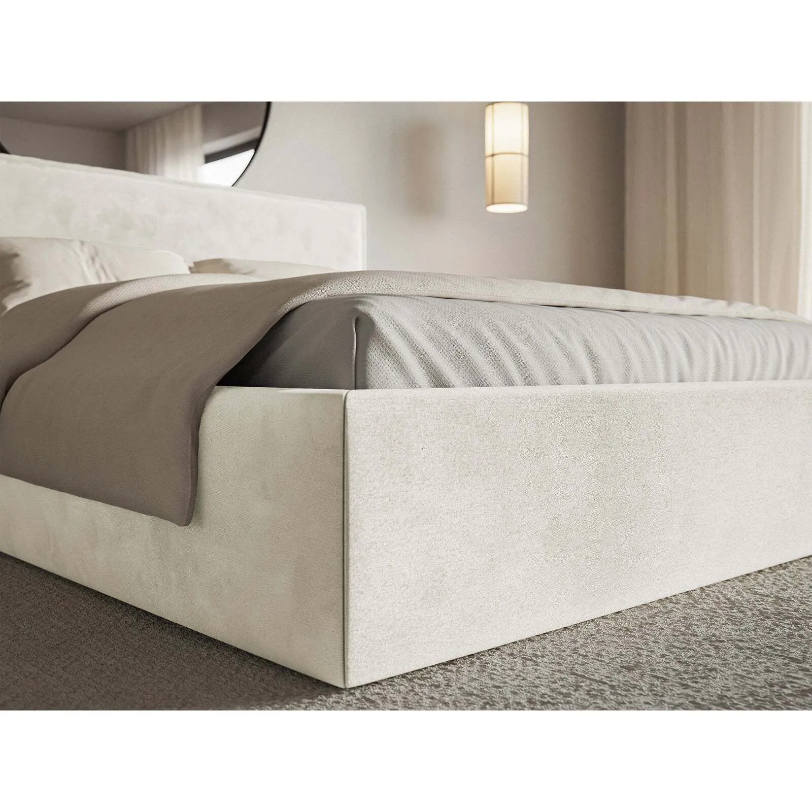 Lova Softie, pilkai smėlinė, 180x200 cm - Image 5