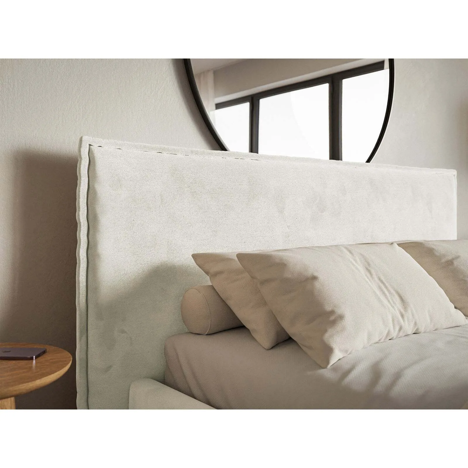 Lova Softie, pilkai smėlinė, 180x200 cm - Image 4