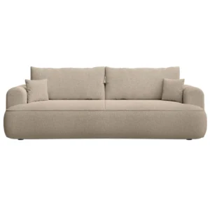 Trivietė sofa-lova Ovo, smėlinė