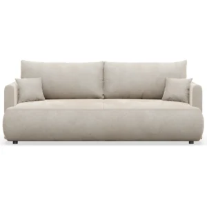 Trivietė sofa Ovo mini, kreminė