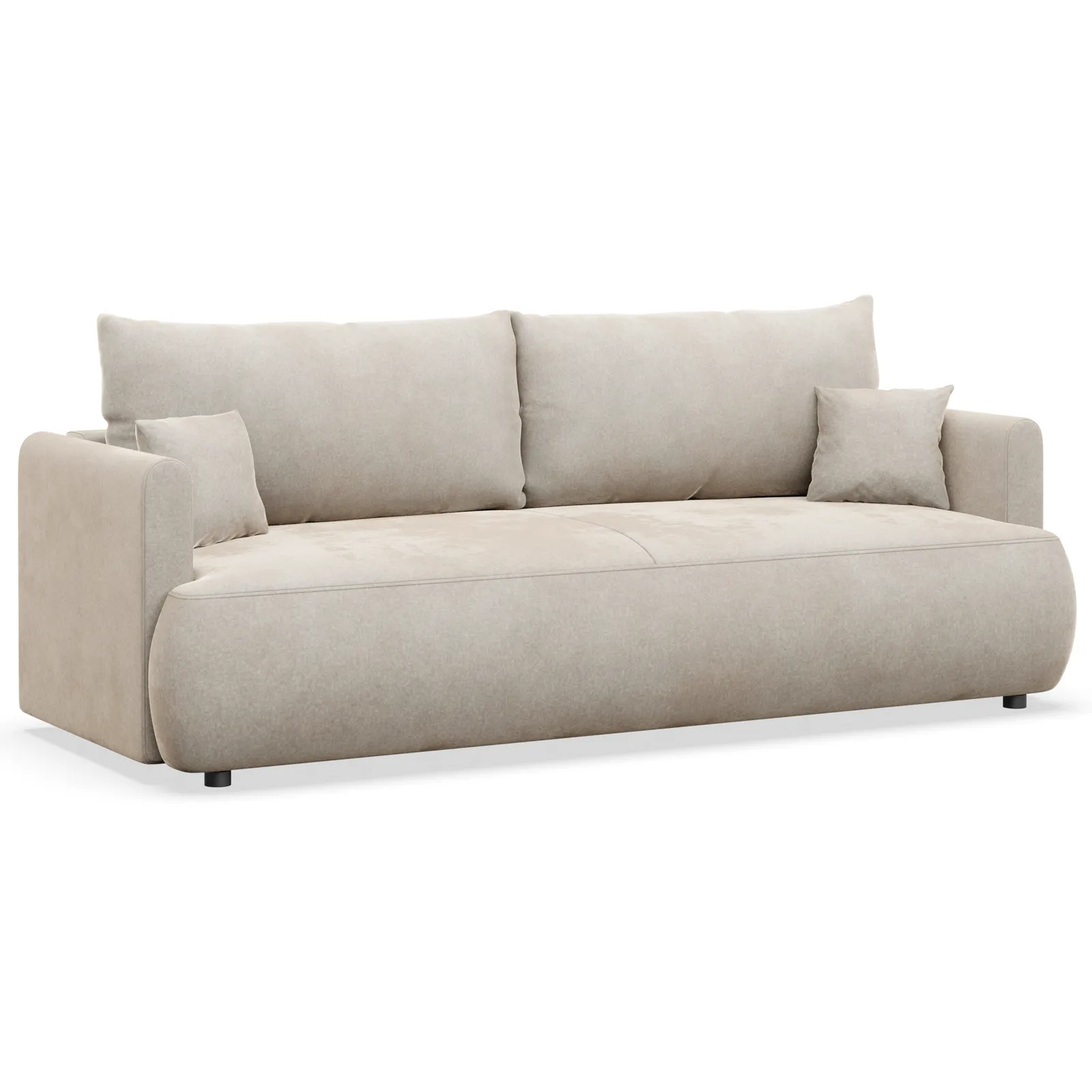 Trivietė sofa Ovo mini, kreminė - Image 6