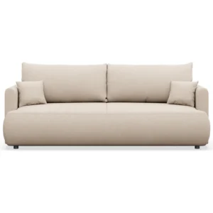 Trivietė sofa Ovo mini, kreminė
