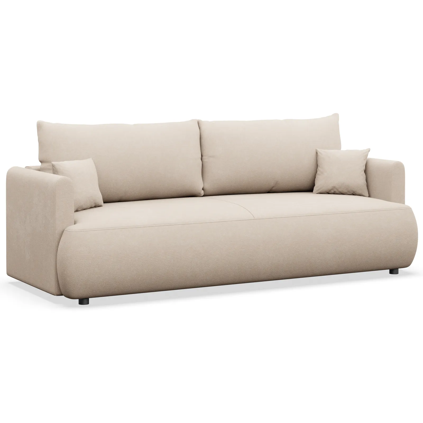 Trivietė sofa Ovo mini, kreminė - Image 6