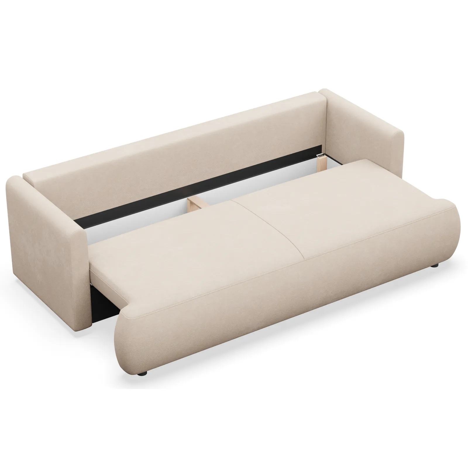 Trivietė sofa Ovo mini, kreminė - Image 4