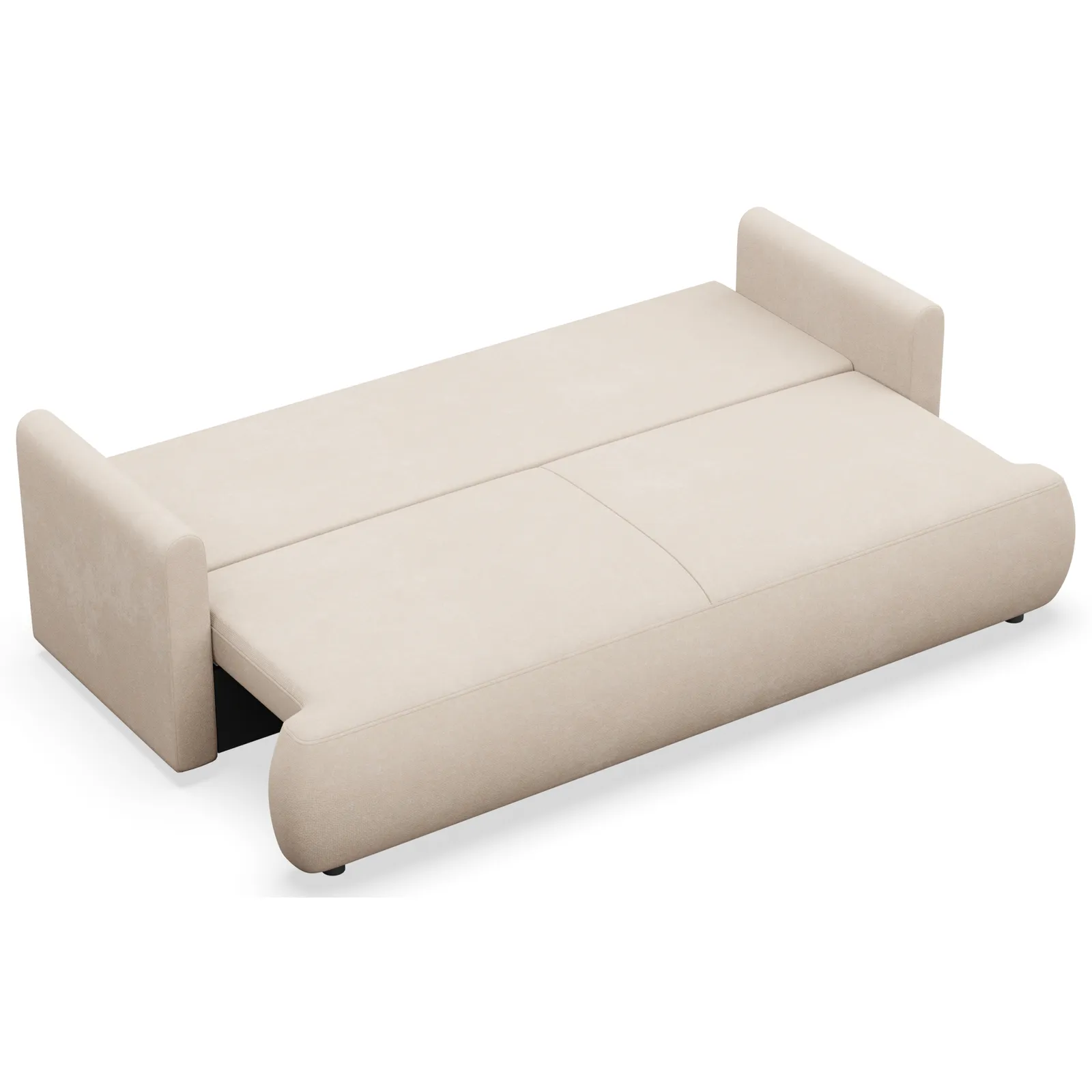 Trivietė sofa Ovo mini, kreminė - Image 3