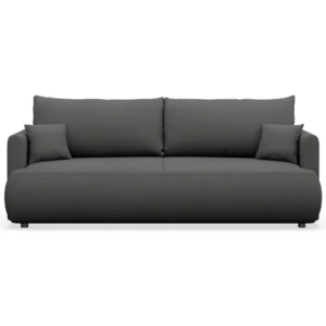Trivietė sofa Ovo mini, tamsiai pilka
