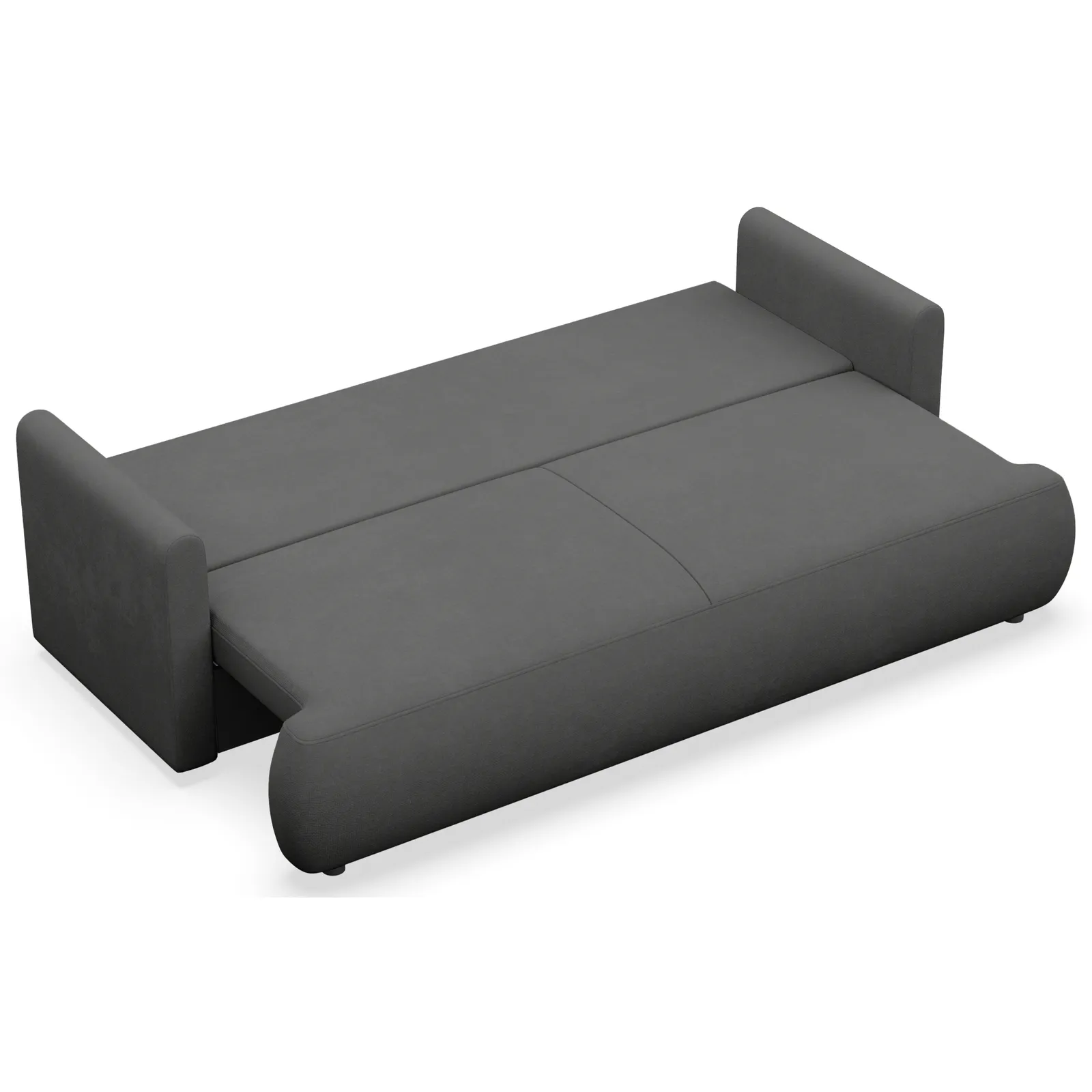 Trivietė sofa Ovo mini, tamsiai pilka - Image 3
