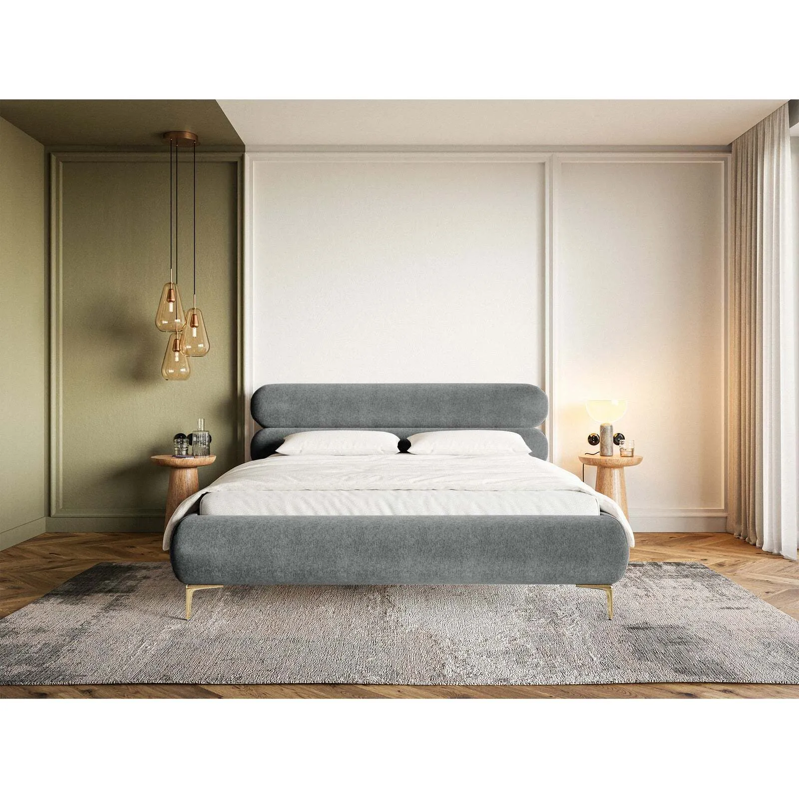 Lova Roule, pilka, 160x200 cm - Image 2