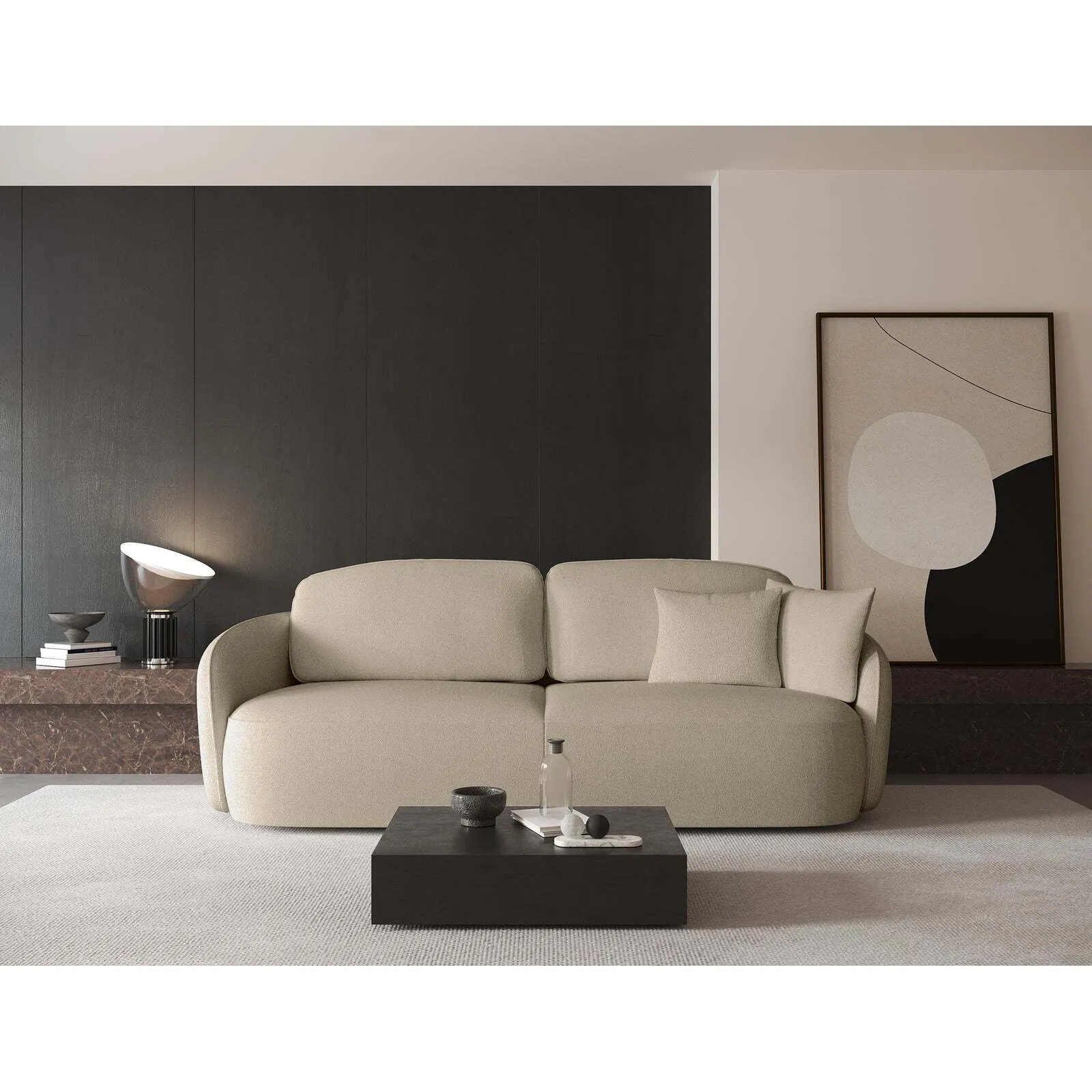 Trivietė išskleidžiama sofa Savoy, smėlinė - Image 2