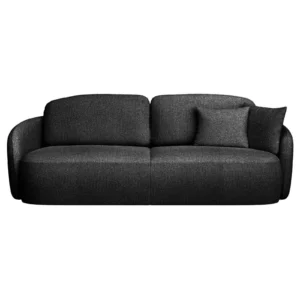 Trivietė išskleidžiama sofa Savoy, juoda