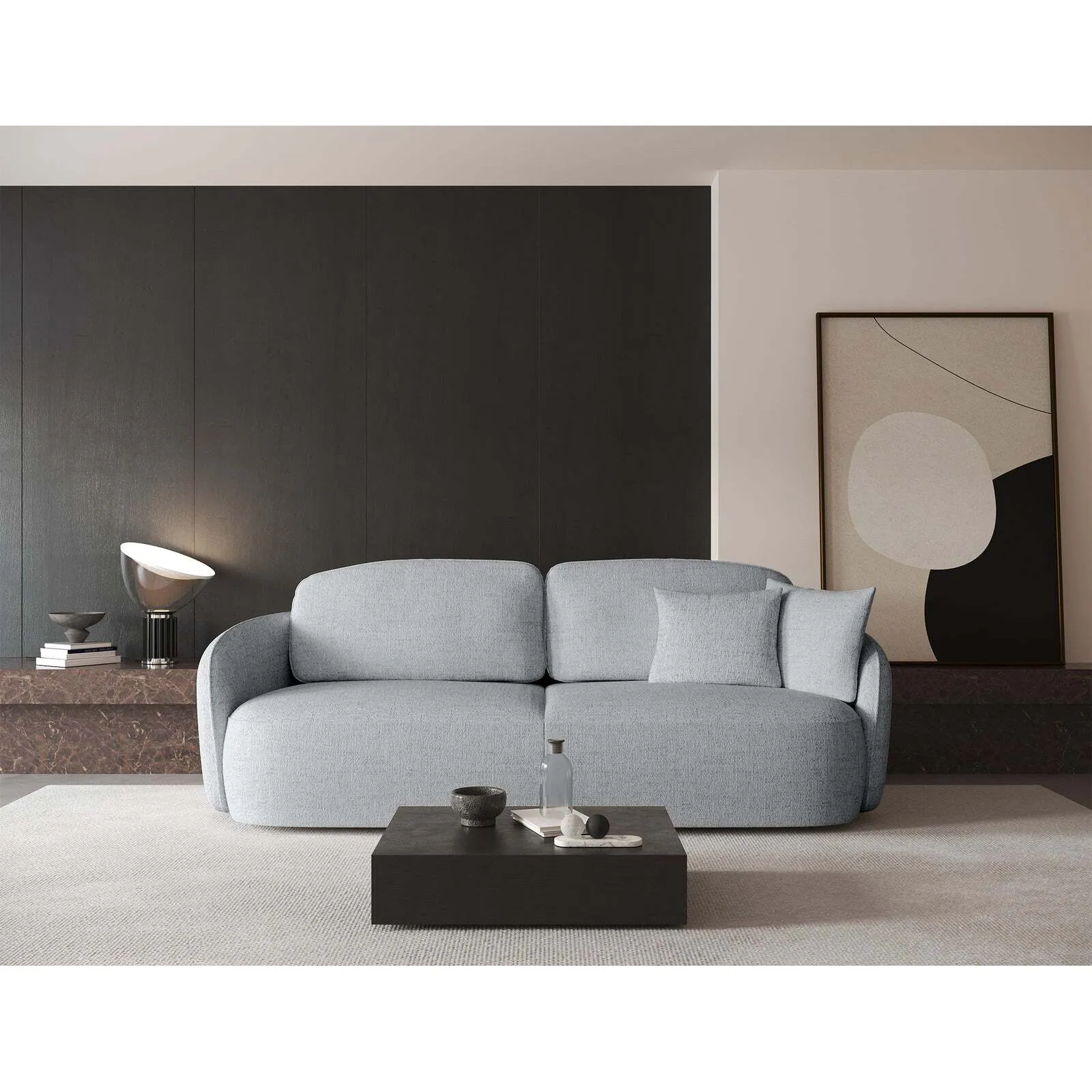 Trivietė sofa Savoy, šviesiai pilka - Image 2