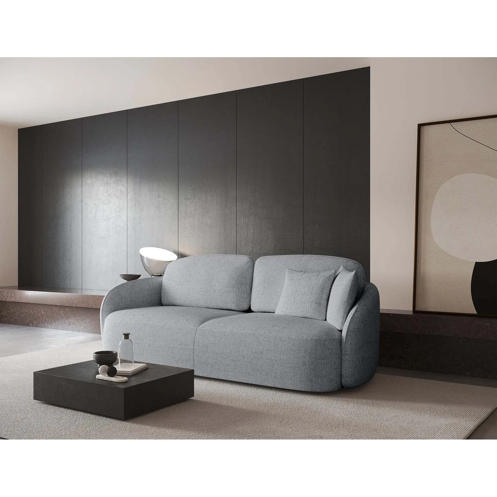 Trivietė sofa Savoy, šviesiai pilka - Image 3