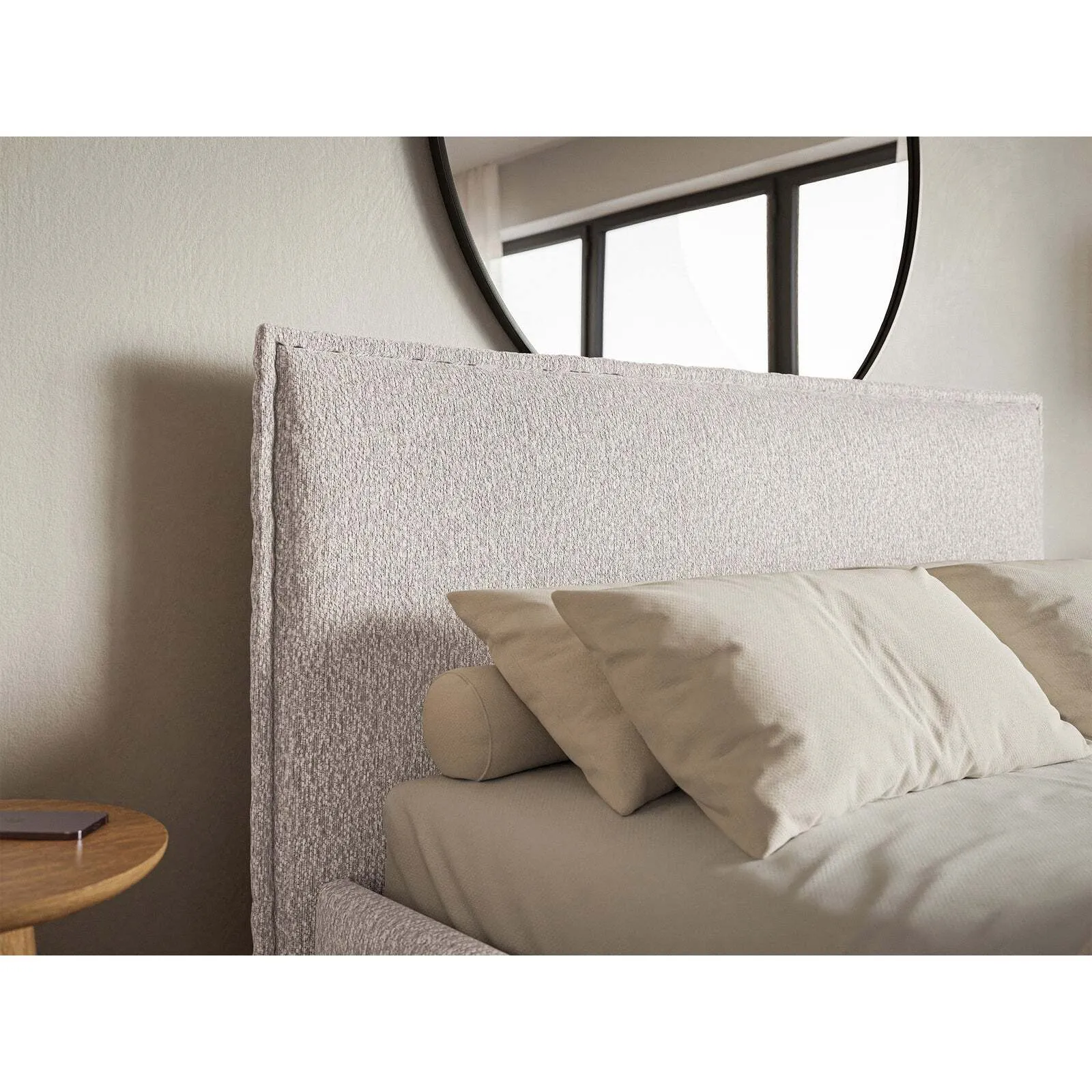 Lova Softie Slim, smėlinė, 140x200 cm - Image 4