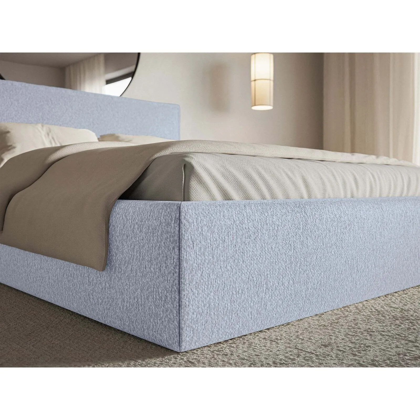 Lova Softie Slim, mėlyna, 180x200 cm - Image 5