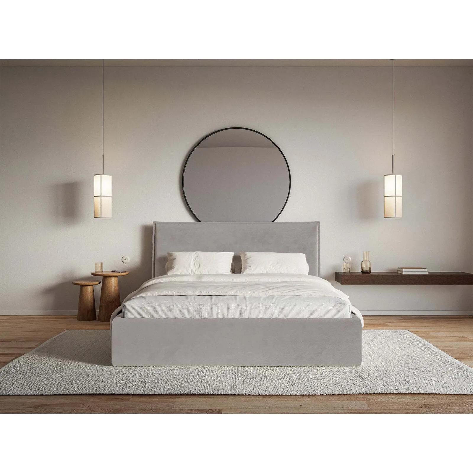 Lova Softie Slim, pilkai ruda, 200x200 cm - Image 3