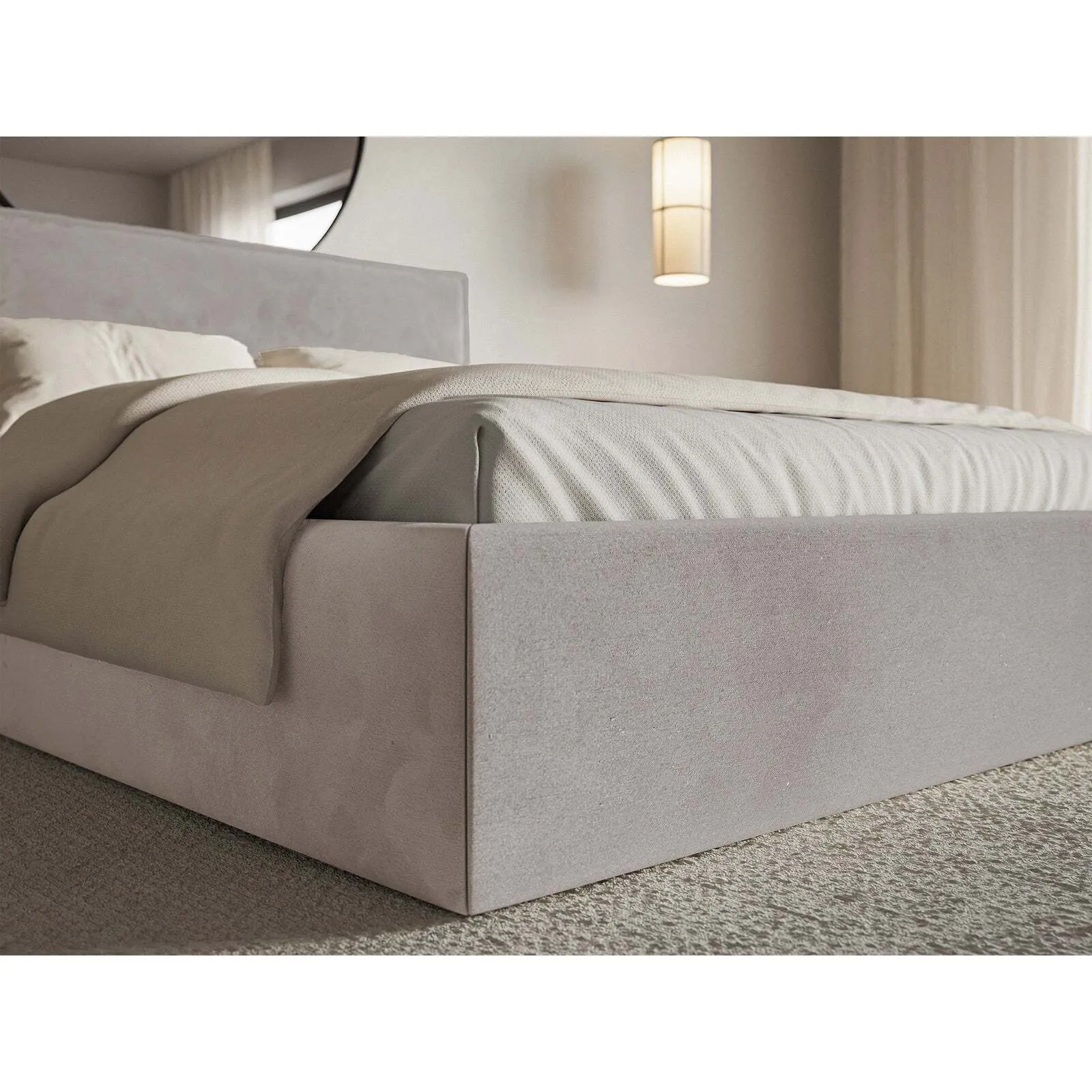 Lova Softie Slim, pilkai ruda, 200x200 cm - Image 5