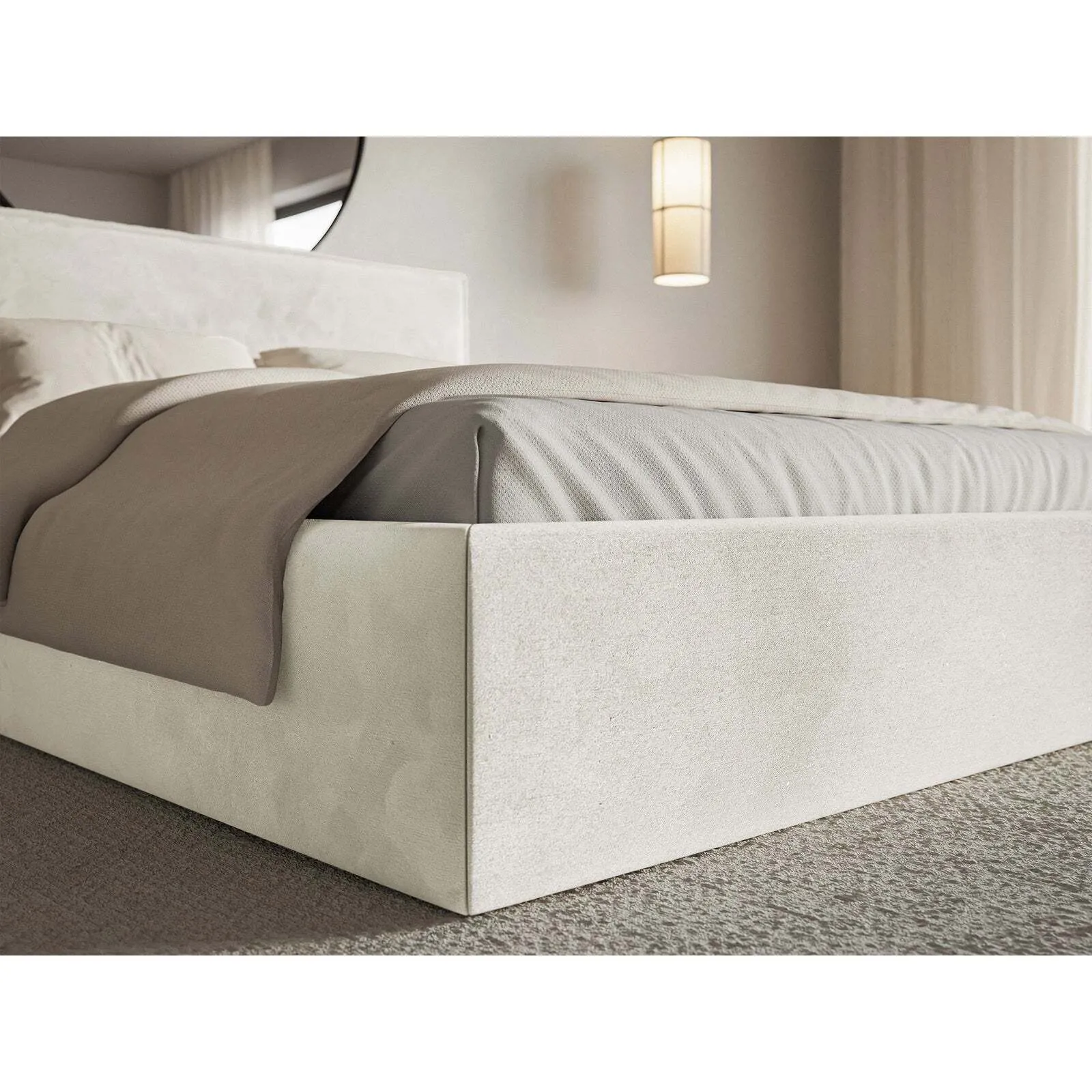 Lova Softie, pilkai smėlinė, 200x200 cm - Image 5