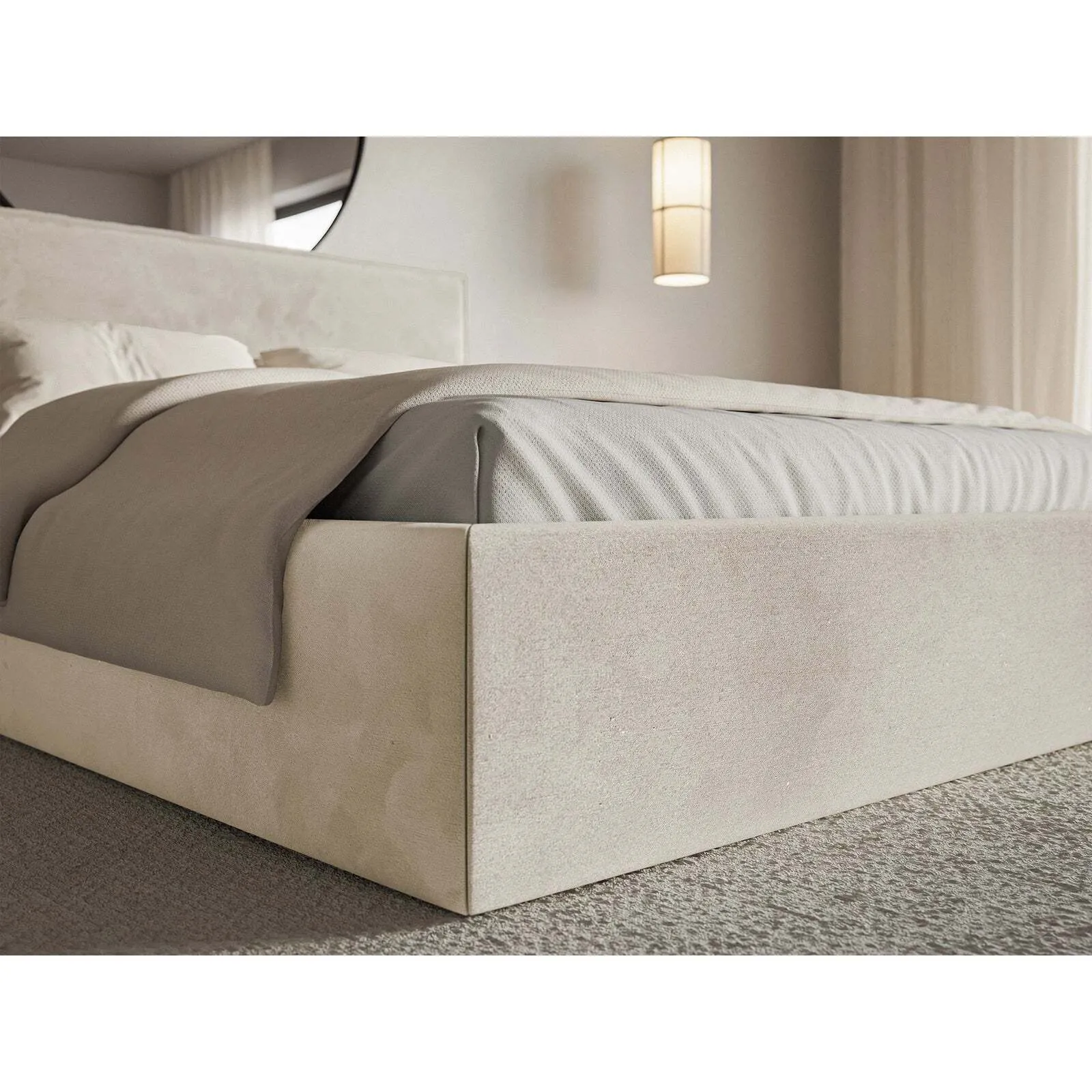 Lova Softie Slim, smėlinė, 180x200 cm - Image 5