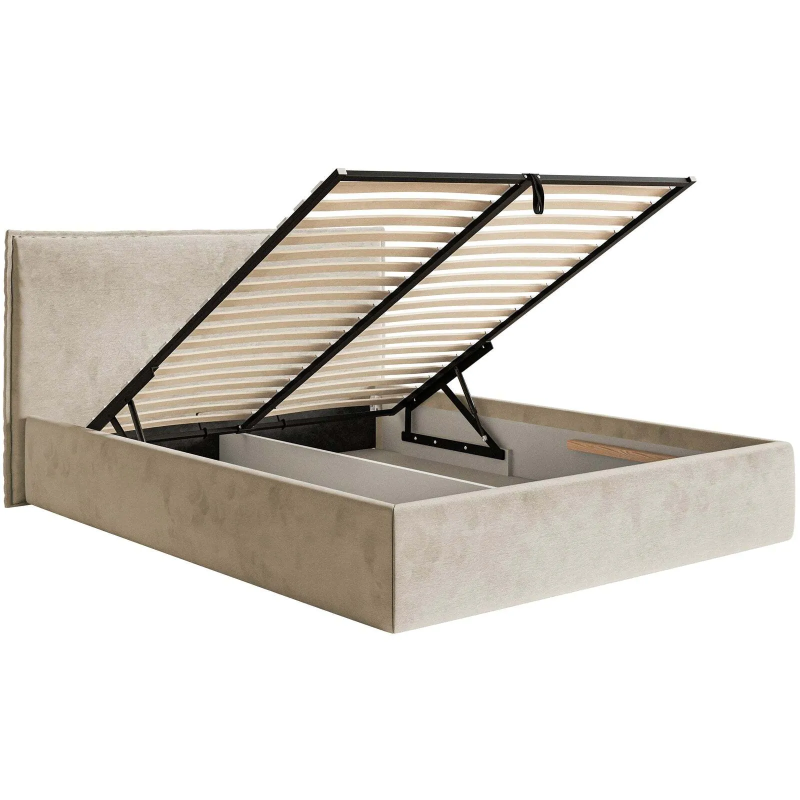 Lova Softie Slim, smėlinė, 180x200 cm - Image 6