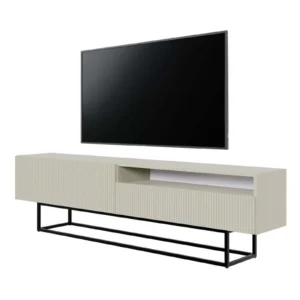 TV spintelė Veldio, pilkai smėlinė