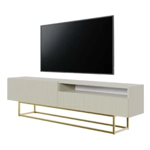 TV spintelė Veldio, pilkai smėlinė