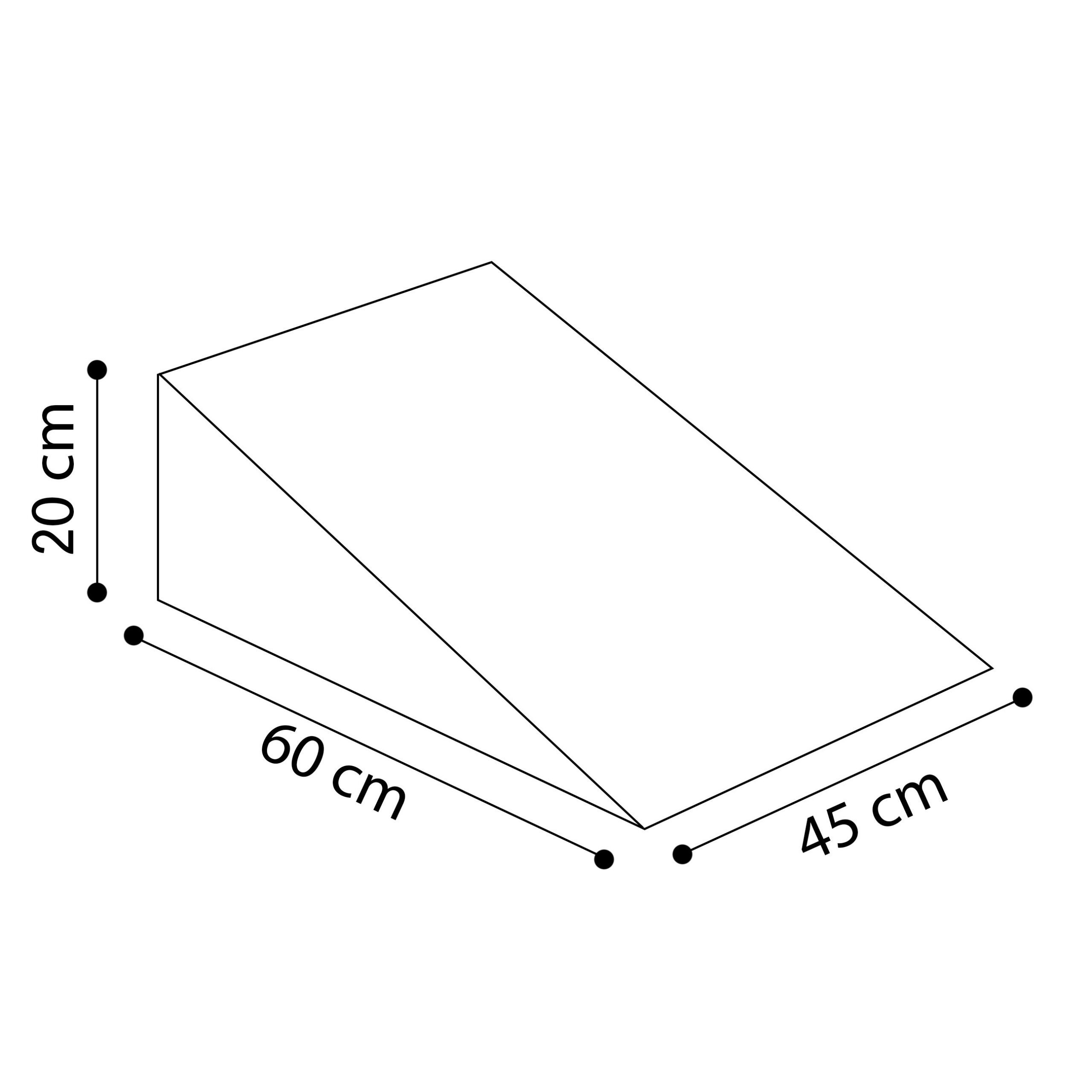 Putos trikampis baseinui 45×40×30 cm - Image 7