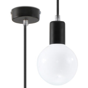 Pakabinamas šviestuvas EDISON juodas