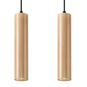 Pakabinamas šviestuvas LINO 2 wood