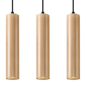 Pakabinamas šviestuvas LINO 3 wood